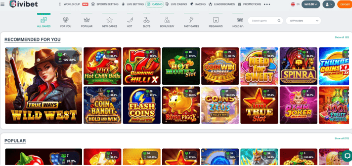 Recenzia cazinoului și a jocurilor Ivibet